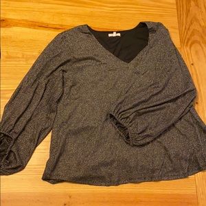 Maurice’s Metallic Black Blouse